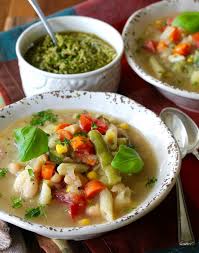 Provencal Vegetable Soup With Pistou Recipe With Images Stuffed Peppers Fall Soups Food Processor Recipes