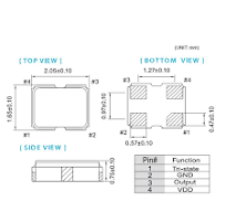 Chipsun Small Size SMD2016 Xtal Quartz Crystal SMD2.0*1.6mm Oscillator  Ceramic Crystal Resonator