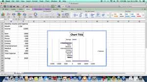 How To Create A Bar Chart For Income And Expense Youtube