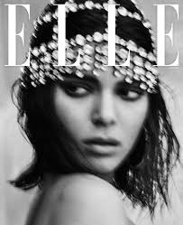 Black And White Fashion Magazine Cover Kendall Jenner Hits The Road In Sultry Styles For Elle Elle Us Fashion Magazine Cover Kendall Jenner
