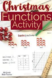 Linear Equations Functions Patterns Christmas Activity Print And Digital Christmas Math Activities Linear Function Linear Equations Activity