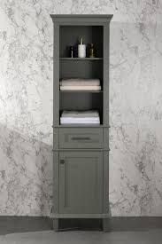 Find ideas and inspiration for linen cabinet to add to your his vanity with custom cabinetry including reeded glass tall cabinet, marble counter, and glass knobs. Breakwater Bay Ogilvie 21 W X 72 H X 17 D Linen Cabinet Reviews Wayfair