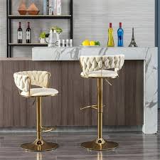 Bar Chairs Luxury Gold Stools