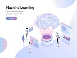 Download Landing Page Template Of Machine Learning Illustration Concept Flat Design Concept Of Web Page Design For Webs Page Design Concept Design Flat Design