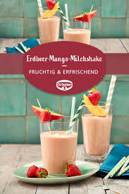 Erdbeer Mango Milchshake Rezept Milchshake Milchshake Rezept Dessert Rezepte