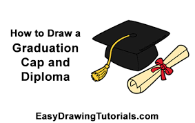 Jetzt newsletter abonnieren und direkt 5€ rabatt sichern! How To Draw A Graduation Cap With Diploma Video Step By Step Pictures