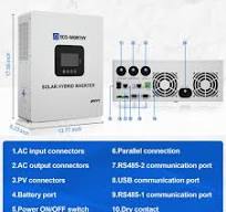 5000W Solar Off-grid Inverter Charger 48V DC to 120V AC Split Phase Power  Inverter