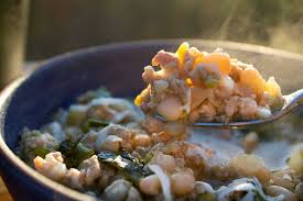 The szechuan green beans with ground pork recipe is characteristic of the hot and spicy cuisine from the szechuan province. White Bean And Pork Chili Recipe The Mountain Kitchen