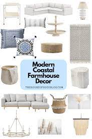 Modern Coastal Farmhouse Decor New Home Mood Board Coastal Farmhouse Decor Modern Coastal Decor Model Home Decorating