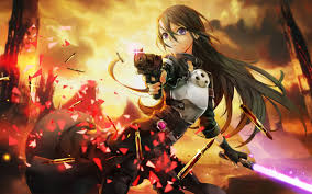 Popular anime boy hairstyles with black hair 1. 2805553 Sword Art Online Kirigaya Kazuto Armor Black Hair Cape Long Hair Lightsaber Gun Purple Eyes Anime Boys Wallpaper Cool Wallpapers For Me