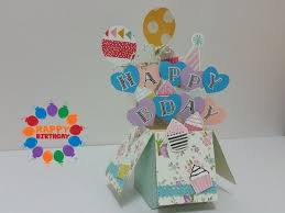 The easiest way to make the top fit over the bottom is to make sure both halves of the card are the same size, so you may have to trim a little. Diy 10 3d How To Make Happy Birthday Pop Up Box Card