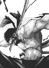 A great design for fans of zorro books, literature and movies. Roronoa Zoro Black White Poster By Rizky Dwi Displate