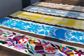 On Sale Otomi Table Runner Thin Available In 4 By Yucuninu Otomi Table Runners Embroidered Table Runner