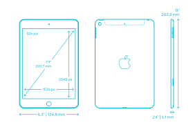 Apple ipad mini (2019) tablet. Apple Ipad Mini 5th Gen 2019 Dimensions Drawings Dimensions Com