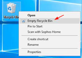 Release the recycle bin icon over the start menu icon. 5 Ways To Empty Recycle Bin In Windows 10 Password Recovery