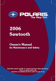 Polaris Sawtooth Users Manual Manualzz Com