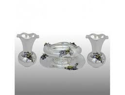 Fistikli Masa Ustu Takim Gumus Taki