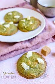 Cookies The Matcha Et Chocolat Blanc Matcha Alimentation Cookies Recette