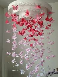 Evde Avize Yapimi 10 Paper Lace Butterfly Mobile Diy Paper Butterfly