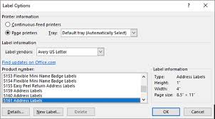 Templates may need a little tweaking to work along your printer and all printer settings differ. Create And Print Labels Office Support