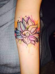 Sharpie Marker Pen Tattoo Idea Lotus Flower Watercolor Tattoo Love This Pen Tattoo Tattoos Tattoo Models
