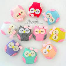 Felt Owl Ornament Keychain Party Favors Baby Shower Favor Kawaii Plush Birthday Favour In 2021 Owl Party Favors Felt Owl Felt Owls