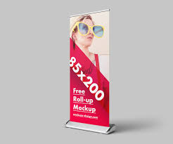 Free Roll Up Mockup 85 200 Cm Free Mockup Free Mockup Mockup Mockup Free Psd