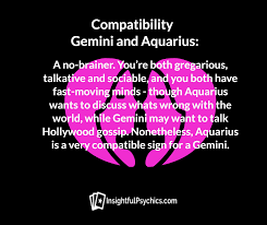 Gemini Compatibility Gemini Compatibility Aquarius