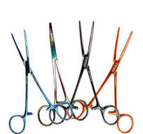 Carmalt Forceps 6 1/4" Color Coated Straight