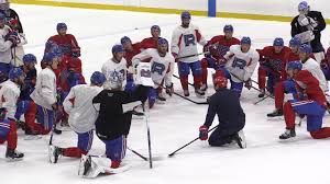 Les canadiens ont cédé alex belzile, jesse. Laval Rocket Practice Youtube