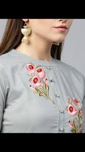 Cotton kurti embroidery kurti georgette kurti with handwork mid length kurti with handwork plain kurti printed kurti printed kurti with embroidery. Beautiful Embroidery Detailing Kurti Embroidery Design Embroidery Fashion Embroidery Blouse Designs