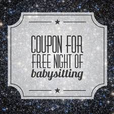 Free Babysitting Coupon Coupon Template Babysitting Coupon Babysitting