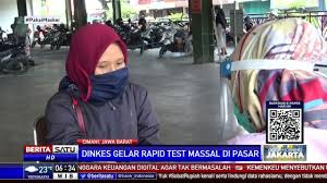 Dinas Kesehatan Cimahi Gelar Rapid Test Massal Di Pasar Youtube