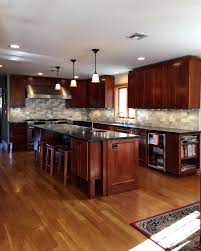 Soapstone Counter Top Marble Backsplash Mahogany Stained Maple Cabinets Black Granite Countertops Mahogany Cabinets Mahogany Kitchen
