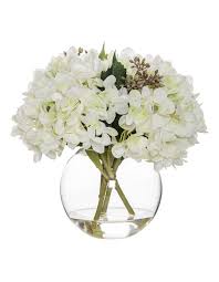 Dried flowers in vase brisbane. Rogue Hydrangea Mix In Sphere Vase White Myer