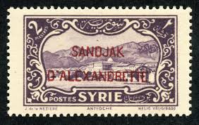 Alexandretta Postal Stamps Vintage World Maps Antioch