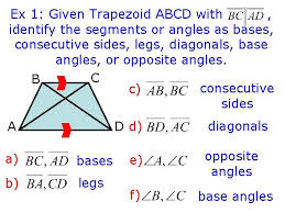 Please pick an option first. 6 5 Trapezoids A Trapezoid A Quadrilateral With