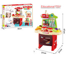 Kids will love turning and clicking the stove buttons or doodling on the chalkboard exterior of the fridge. Kitchen Cooking Play Set Home Educational Toy