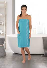 Sauna towel snaps turquoise - SCHIESSER Home | SCHIESSER