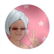 Buy circle stickers Lazy Daisy designed by The Girl Next Draw