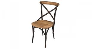 Ces ravissantes chaises en bois créeront immédiatement une atmosphère chaleureuse et conviviale. Chaise De Bistrot Bois Vieilli Et Metal Noir Dallas