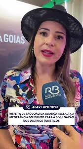 Em visita ao estande de Goiás na Abav no Rio de Janeiro, a prefeita de São  João da Aliança, Débora Domingues (PL), afirma que eventos como esse  precisam ser realizados para a divulgação dos destinos ...