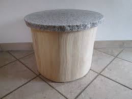Nr 245 Baumstammtisch 44cm X 43 X 38cm Couchtisch Mit Granitplatte Couchtisch Granitplatten Granit