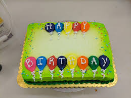 Simple Happy Birthday Sheet Cake Designs Happy Birthday Balloon Design Sheet Cake Birthday Sheet Cakes Sheet Cake Designs Cake