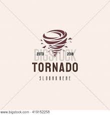 Brain storm logo #graphicriver creative and smart logo combined betwewn bulb and fire symbol as a symbol. Tornado Logo Hipster Vector Photo Free Trial Bigstock