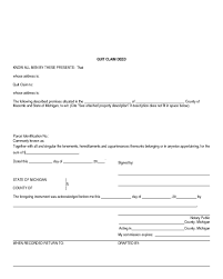 quit claim deed template michigan edit fill sign online handypdf
