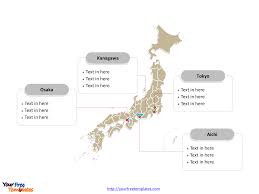 Elevation map of japan with roads and cities. Free Japan Editable Map Free Powerpoint Templates