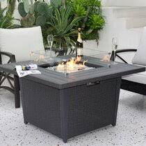 Home/outdoor living/fire tables/paramount at home/extruded aluminum square propane fire table. Square Fire Pit Tables You Ll Love In 2021 Wayfair Ca