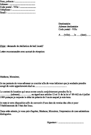 , mon délai de préavis est réduit à un mois. Modele Lettre De Resiliation Bail Locatif Exemple Lettre De Resiliation De Bail D Un Appartement Non Meuble Vide Les Textes Cites Ou Les References Legales Sont Ceux Nannette Kaczmarek