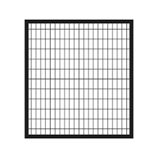 5ft Black Chain Link Fence Gate 4 Ft X 4 Ft Deco Grid Black Steel Straight Fence Gate Metal Fence Panels Metal Fence Metal Fence Gates